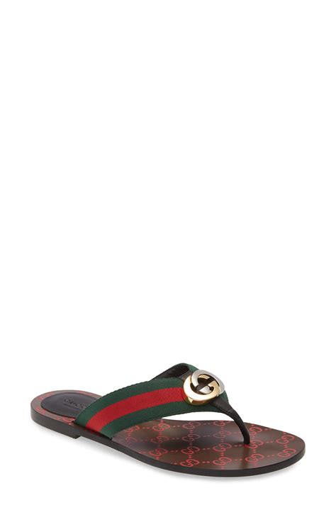 gucci flip flops mens nordstrom|Gucci slides Nordstrom rack.